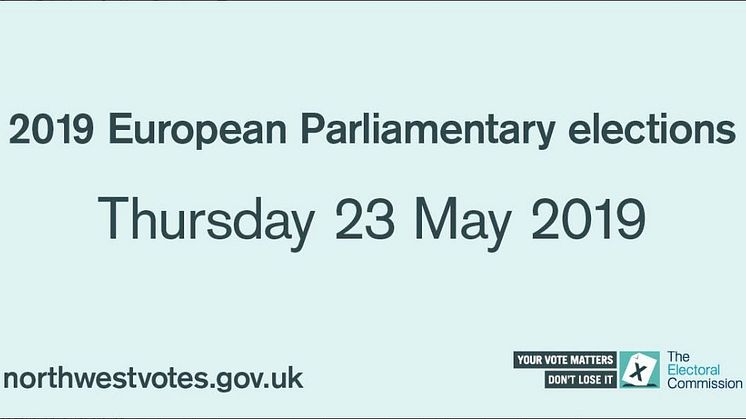 European Parliamentary Elections: North West region polling day arrangements