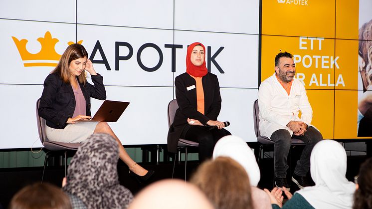 Bild från Sveriges första storskaliga hälsoevent för arabisktalande, arrangerat av Kronans Apotek hösten 2019.