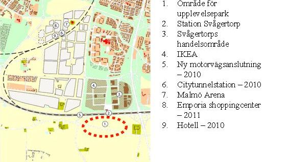 Översiktsbild Hyllie Svågertorp