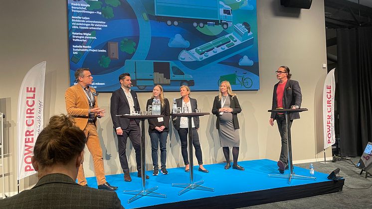 Elflygplan är under utveckling, forskning pågår och flygplatser och flygbolag förbereder för elflyg. Det behövs dock mer pengar för att finansiera omställningen. Det konstaterades på ett seminarium på eComExpo. Bild: Jan Åström