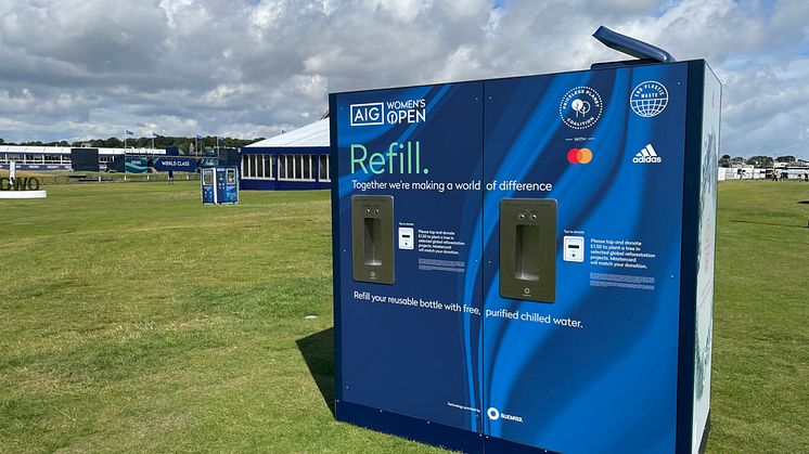 A Bluewater hydration at this summers AIG Women's Open in Scotland