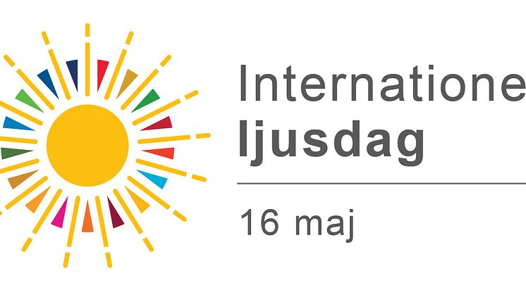 Logotype för den Internationella ljusdagen som arrangeras av Unesco