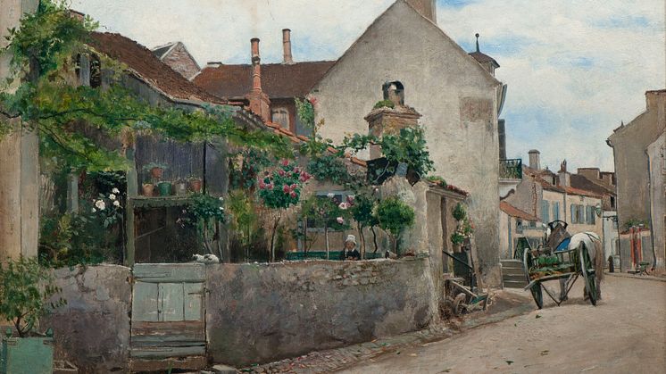 New acquisition: Vichy scene by Hjalmar Sandberg