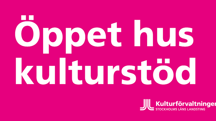 Öppet hus kulturstöd
