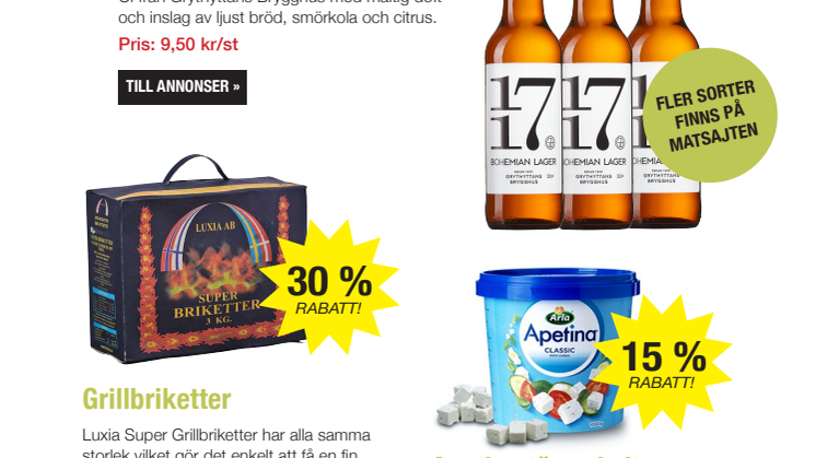Veckans klipp på Matsajten