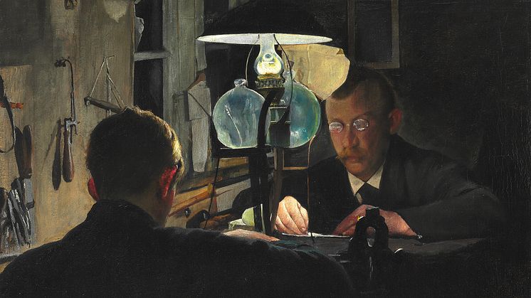 L. A. Ring: "Guldsmedeværksted" (1917)