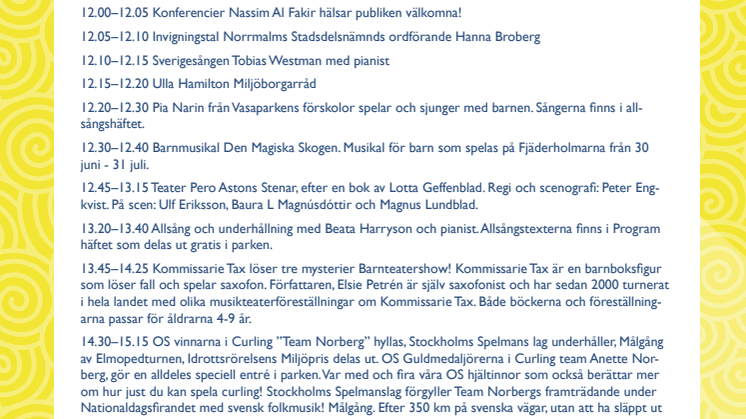 Grönt nationaldagsfirande med Rikard Wolff och Nassim al-Fakir