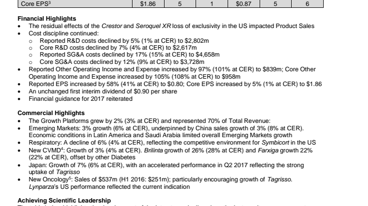 H1 2017  Resultsreport