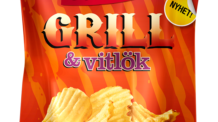 Nyhet! Ny smak på chips, Estrella Grill & Vitlökschips