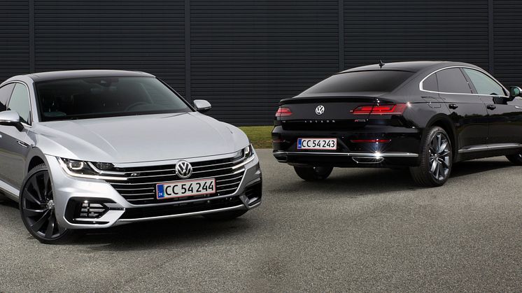 Arteon kommer i udstyrsversionerne R-Line og Elegance