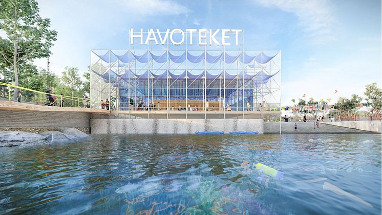 En bild av hur Havoteket är planerat att se ut under H22 City Expo.