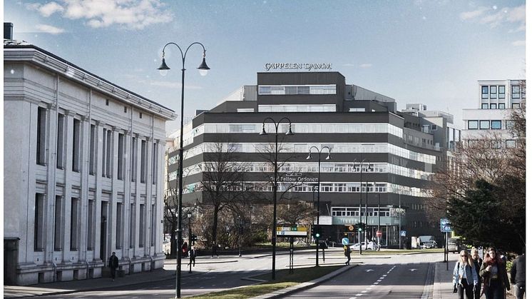Illustrasjonsbilde av Cappelen Damms nye lokaler, fra DARK Arkitekter AS.