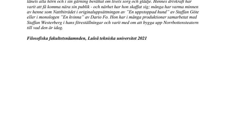 Filosofie hedersdoktor vid Luleå tekniska universitet, Sara Arnia 2021.pdf