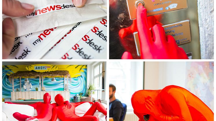 Guerilla-Marketing Aktion Tag 1 #MNDguerilla