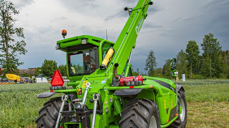 Merlo Multifarmer 34.9 visas på Borgeby Fältdagar. 