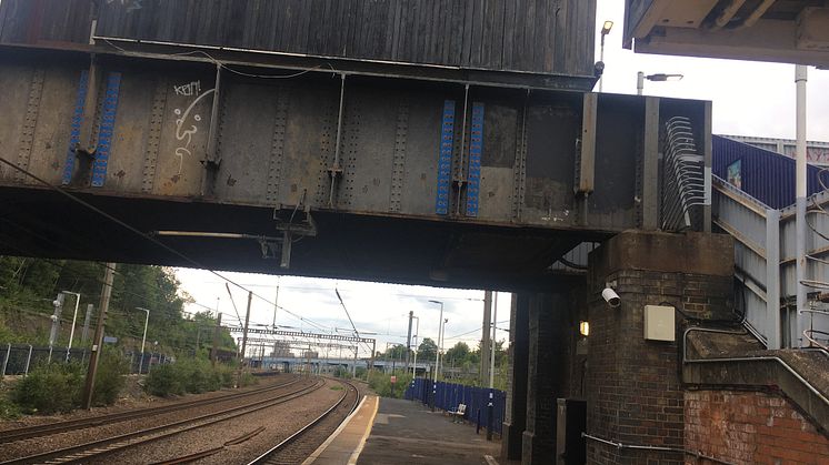 Improvements at Harringay station will include reinforcement of the footbridge