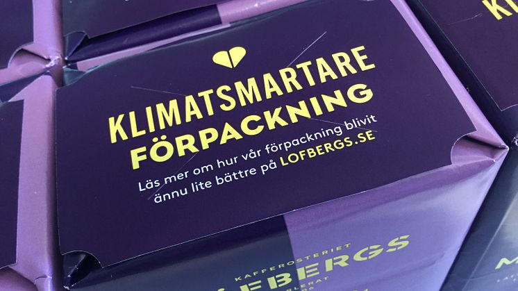 Löfbergs klimatsmartare förpackning