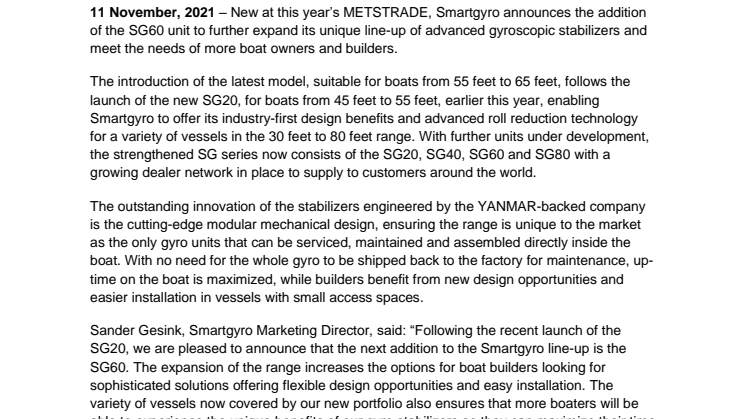 11 November 2021 - Smartgyro Announces New SG60 at METSTRADE.pdf