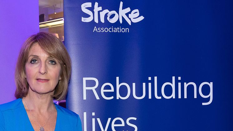 ITV's Kay Adams supports the launch of the Stroke Association's Here For You telephone support service.