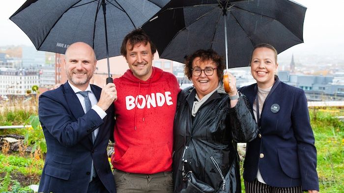 ​Statsråden lot seg inspirere av urbant landbruk hos Clarion Hotel The Hub