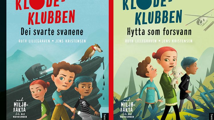 "Dei svarte svanene" og "Hytta som forsvann" av Ruth Lillegraven og Jens Kristensen