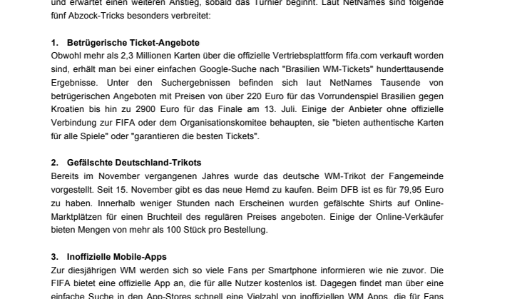 Fünf fiese WM-Betrügereien im Netz: Worauf Fans achten sollten