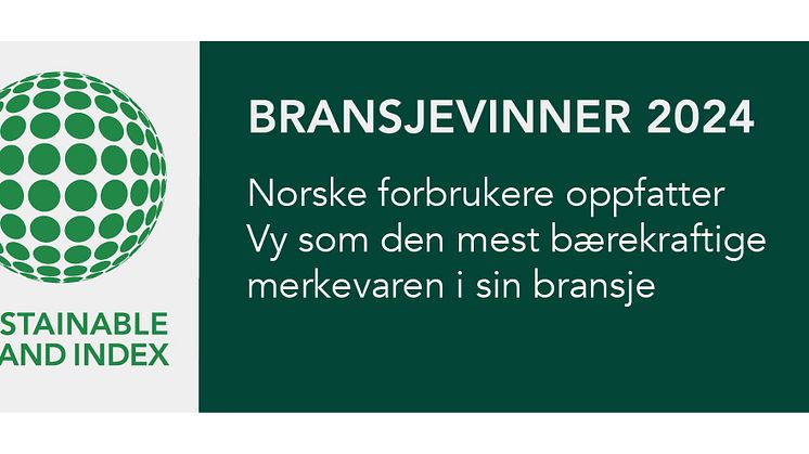 Sustainable brand index vinner logo liggende 2024