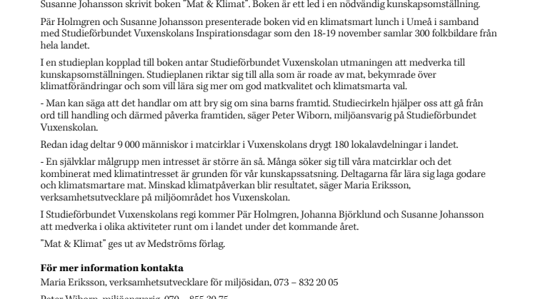 Maten påverkar klimatet