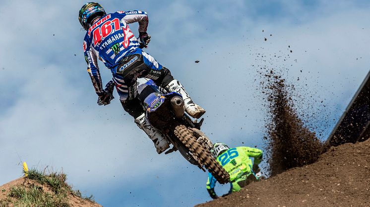 7位／6位で総合6位となった#461 ロマン・フェーブルとYZ450FM