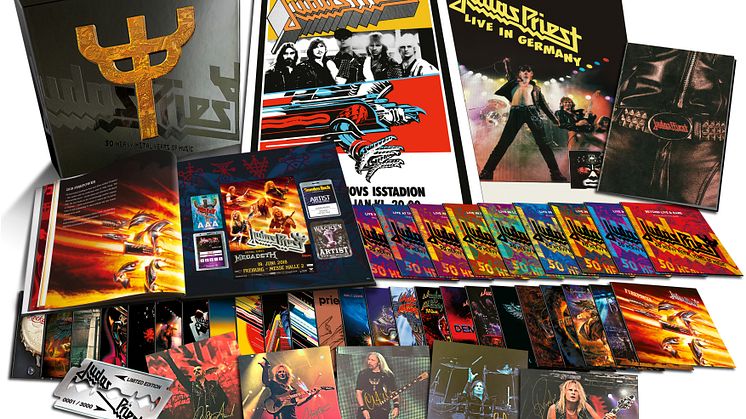 Judas Priest firar 50 år som band med att släppa en limiterad samlingsbox – “50 Heavy Metal Years Of Music”