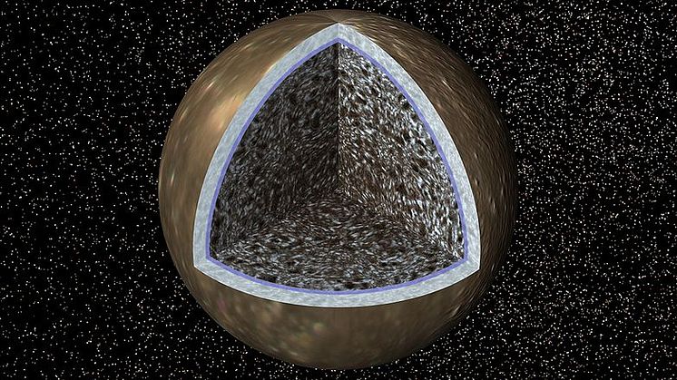 Insidan av Jupiters måne Callisto (Teckning: NASA/JPL)