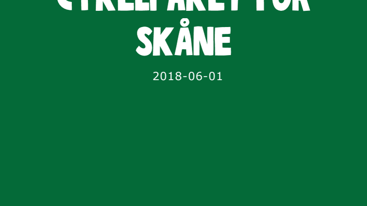 Cykelpaket för Skåne