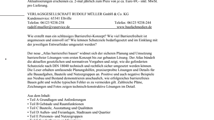 Atlas barrierefrei bauen
