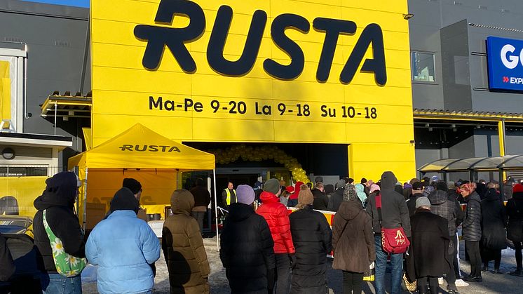 Rusta avasi Jyväskylään 40. tavaratalonsa Suomessa