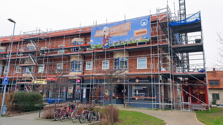 ABK renoverade rekordmycket under 2019, som här på Lyckans Höjd i Kristianstad.