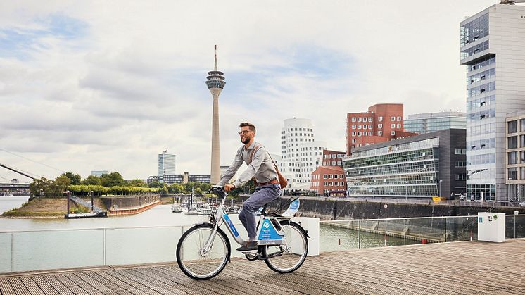 Im Fahrradverleihsystem der Deutschen Bahn Call a Bike stehen ab 15. Oktober in beiden Städten insgesamt 3.200 FordPass Bikes für Kunden zur Verfügung 