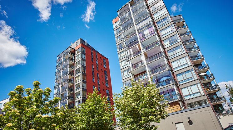 En av fastigheterna som varit med i projektet. Lillåudden, Västerås. 