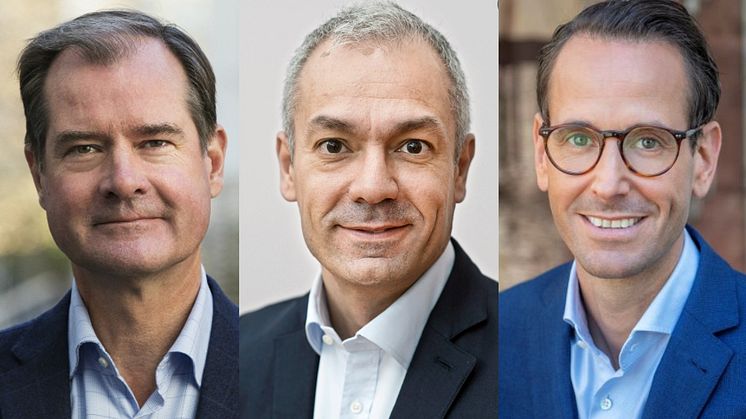 Mårten Lija, vice vd Riksbyggen, Arturo Arques, privatekonom Swedbank och Jonas Högset, fastighets- och hållbarhetschef på Sveriges Allmännytta.