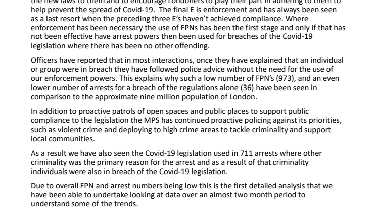 FPN arrest analysis report final