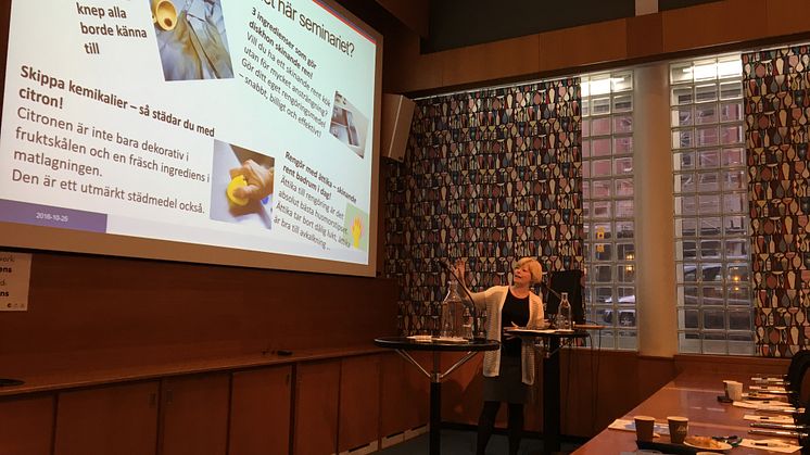 Frukostseminarium om miljövänlig städning - Anna Melvås