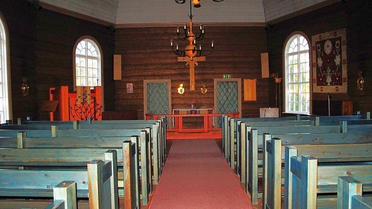jokkmokks gamla kyrka interiör