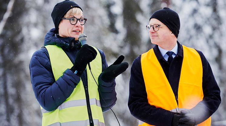 Elisabeth Backteman och Mikael Damberg
