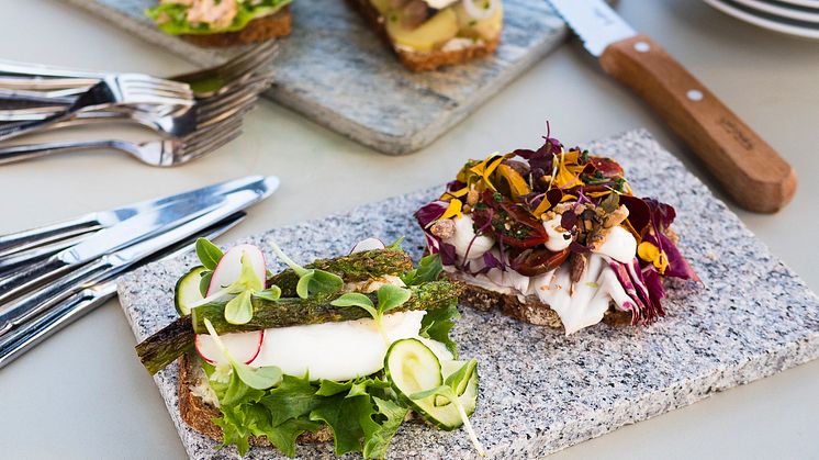 Smörrebröden på Grand kommer att vara av elegant snitt och med flera vegetariska alternativ . Foto: Truls Bärg