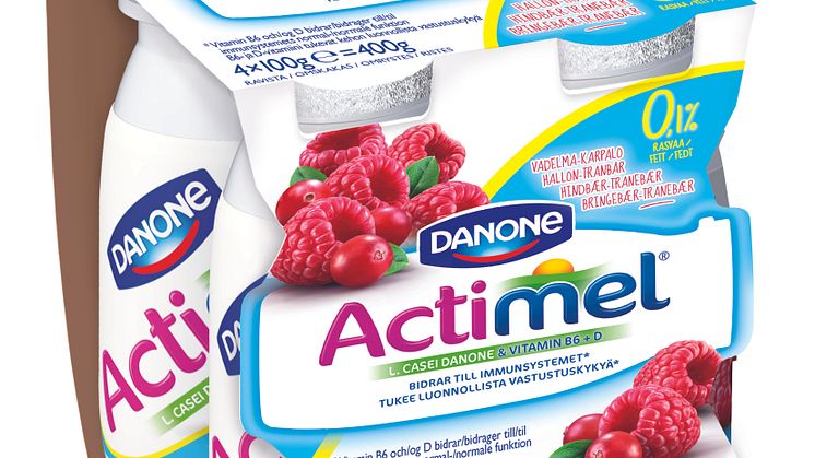 Actimel Hallon-Tranbär 0,1% 4-pack