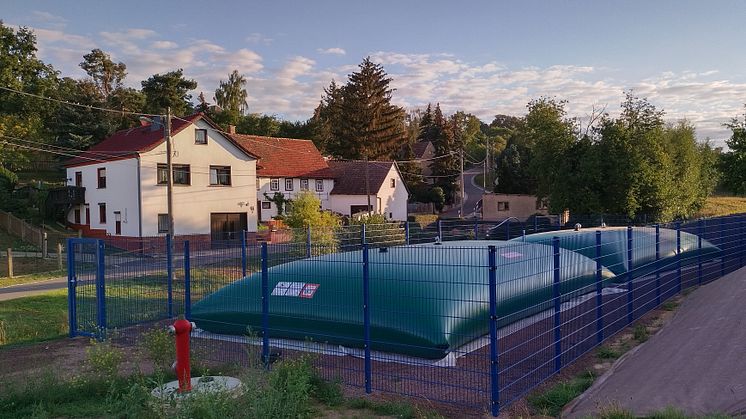 Mit den flexibel einsetzbaren Zisternen von Labaronne-Citaf bietet Veolia Kommunen und Industrieunternehmen eine sinnvolle Alternative, die Löschwasserversorgung sicherzustellen. Auf der FLORIAN Messe in Dresden stellt Veolia die Zisternen aus.