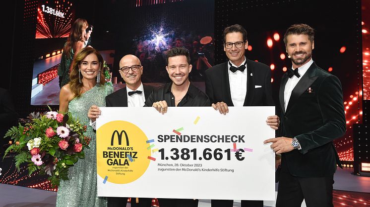 McDonald’s Benefiz Gala 2023 – Spendenscheckübergabe