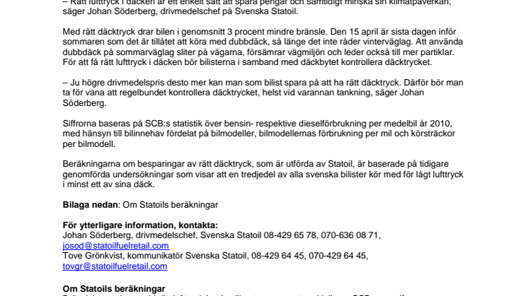 Tid för sommardäck: Sveriges bilister kan spara 593 miljoner på rätt däcktryck