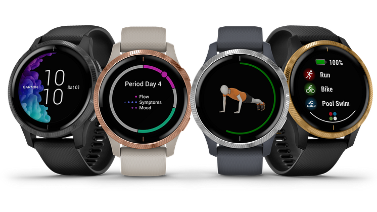 Die venu von Garmin überrascht mit einem stylischen AMOLED-Display.