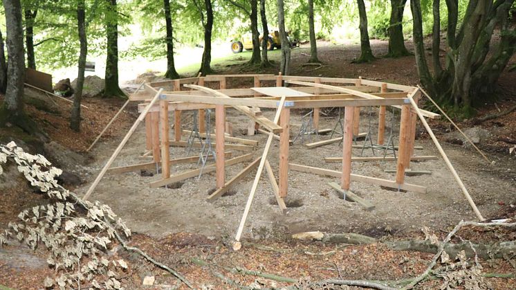 Klar til at støbe fundament - foto: Rebild Kommune
