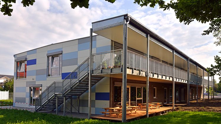 Moderne Kita in Modulbauweise